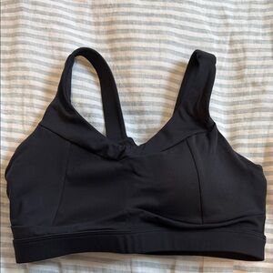 Running Girl bra Black Women's Supportive Sports Bra - Unbranded